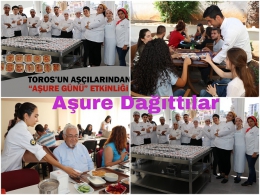 TOROS Üniversitesi Aşçılık Bölümünden Öğrenci ve Hocalarına Aşure İkramı