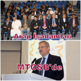 Arap iş dünyası heyeti MTOSB'yi ziyaret etti 