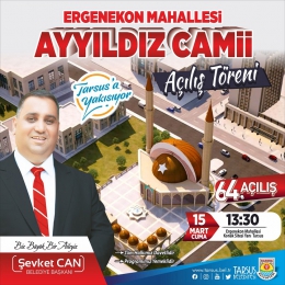 Tarsus Ayyıldız Camii Cuma Günü Açılıyor
