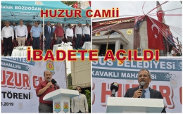 Tarsus Belediyesi Huzur Camii törenle açıldı