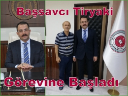 Tarsus’un yeni Başsavcısı Tiryaki görevine başladı