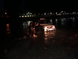 Berdan Barajında Off Road Araçlarıyla Mahsur kaldılar