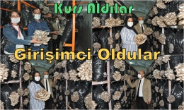 Tarsus’ta Mantar Yetiştiriciliği Kursunu bitirenler girişimci oldu