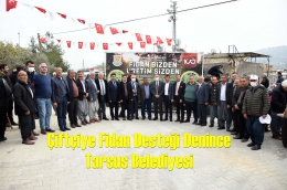 Tarsus Belediyesi’nin Çiftçiye Fidan Desteği Sürüyor