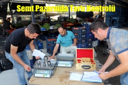 Akdeniz Belediyesi Zabıta Ekipleri Pazarda Tartı Kontrolünde