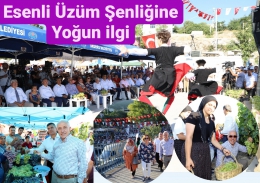 Esenli Üzüm Şenliğine Binlerce Kişi Akın Etti