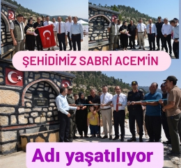 Tarsuslu Şehidimiz Sabri Acem'in Adı Keşli'de Çeşmede de Yaşatılıyor 