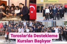 Toroslar'da Destekleme Kursları Başlıyor