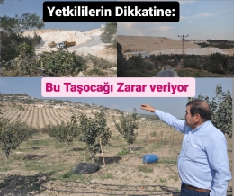 Tarsus Karadiken Köyündeki Taşocağı İnsan Sağlığı ve Arazilere Tozuyla Zarar Veriyor
