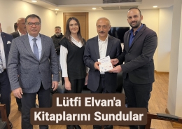Doç. Dr. Özbozkurt ve Yeşilkuş’tan Lütfi Elvan’a Kitap Takdimi