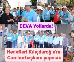 DEVA'cılar, Mavi Yeleğini Giydi Kılıçdaroğlu İçin Oy İstedi