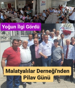 Tarsus Malatyalılar Derneği'nin Pilav Günü'ne Yoğun Katılım