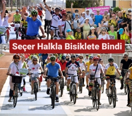 Halkın Başkanı Seçer, Halkla Pedal Çevirdi