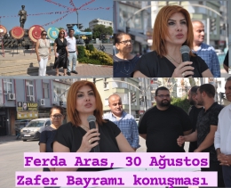 ÇYDD Tarsus Şube Başkanı Ferda Aras'ın Zafer Bayramı Konuşması