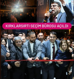 Mehmet Seven, Kırklarsırtın'da Seçim Ofisini Miting Havasında Açtı