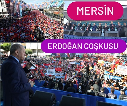 Cumhurbaşkanı Erdoğan'ın Mersin Mitingine Coşkulu Katılım