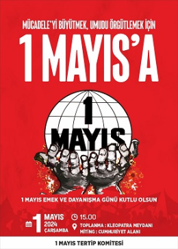 Tarsus'ta 1 Mayıs Emek ve Dayanışma Günü Çağrısı