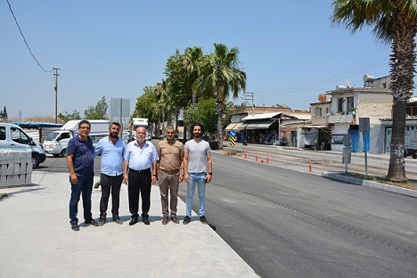 Büyükşehir Tarsus'ta Ali Menteşoğlu Bulvarını Yeniliyor
