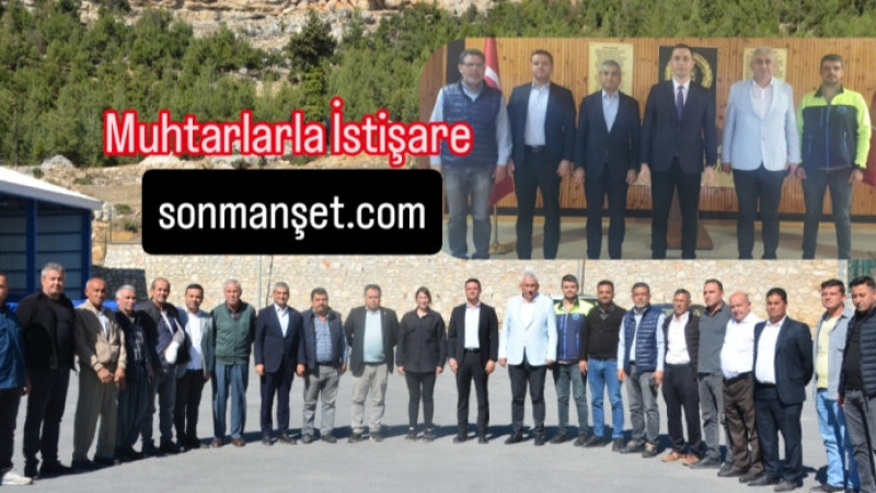 Büyükşehir Ekibi Çamlıyayla'da Muhtarlarla Buluştu