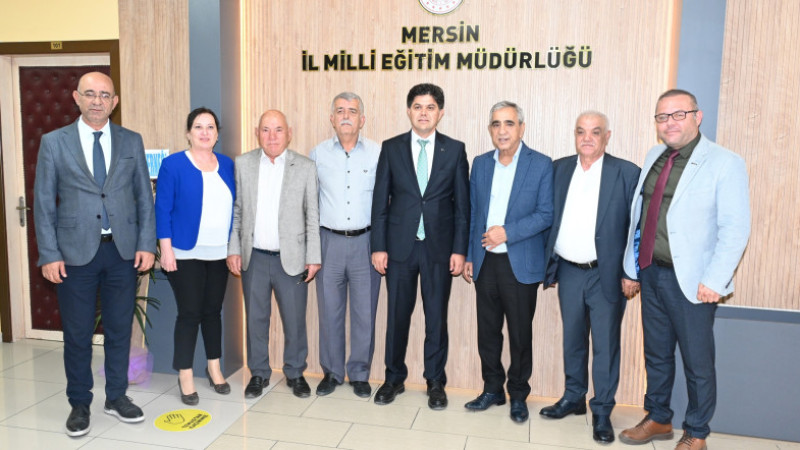 MESOB Başkanı Sarı ve yönetimi il Milli Eğitim Müdürü'nü ziyaret etti 