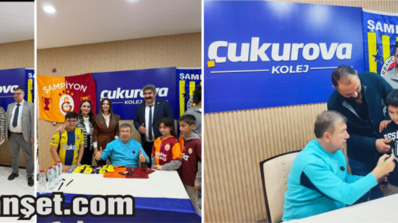 Tarsus Çukurova Kavram Koleji'nden Öğrencilere Tanju Çolak Sürprizi