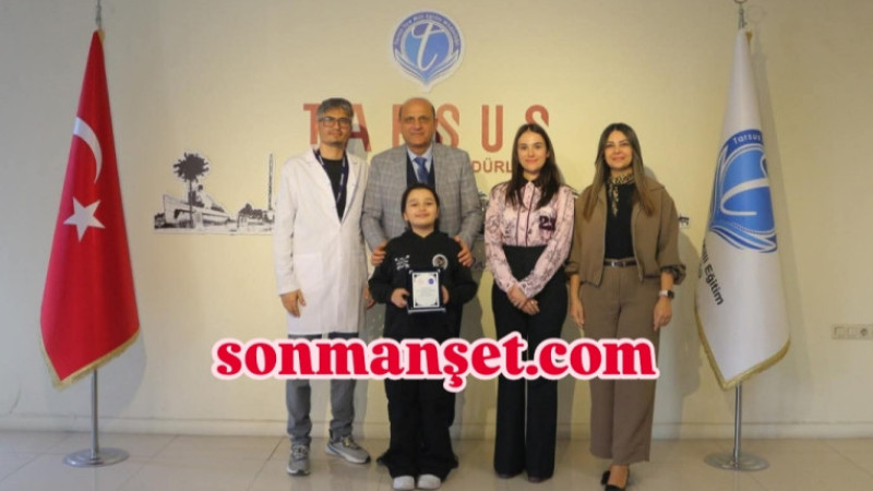 Çukurova Kavram Koleji ve Dünya Şampiyonu Anteplioğlu'nu ziyaret etti