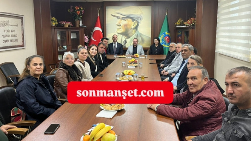 CHP Tarsus Başkan ve Yönetiminden Ziraat Odası Başkanı Veyis Avcı'ya Ziyaret 