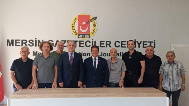 Başsavcı Ahmet Çelikkol Son Veda Ziyaretini Mersin Gazeteciler Cemiyeti'ne Yaptı 