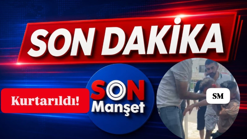 Tarsus'ta sulama kanalına düşen çocuk çevredekilerin yardımıyla Kurtarıldı