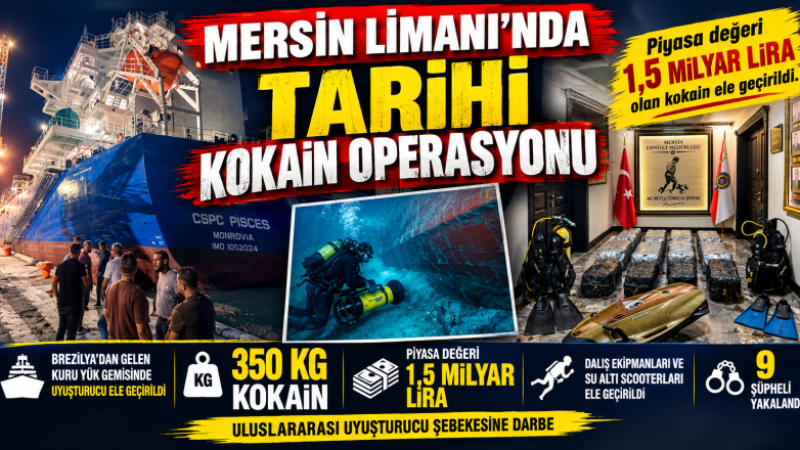Mersin Limanında Tarihi Operasyon 350 Kilo Kokain Yakalandı 