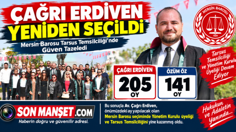 Çağrı Erdiven yeniden seçilerek Güven tazeledi