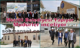Mezitli’de Müdürler, projeleri yerinde inceledi
