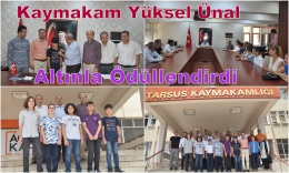 Tarsus Kaymakamı Yüksel LGS’den Tam Puan Alan Öğrencilere Ödül