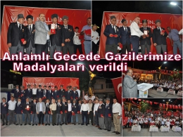 Tarsus'ta Kıbrıs Gazilerine Madalyaları Anlamlı Gecede Verildi