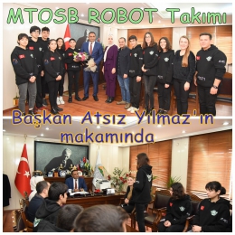 R3D3 Robot takımından Atsız Yılmaz’a ziyaret