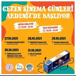 Akdeniz’de Gezen Sinema Günleri Başlıyor