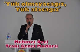 TESKİ Genel Müdürü Özel, İlk Basın Toplantısını Yaptı