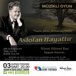 Mersin Büyükşehir Nazım Hikmet'i Tiyatroyla Anacak