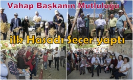 Gülnar'ın Nohut Hasadını Başkan Seçer Yaptı