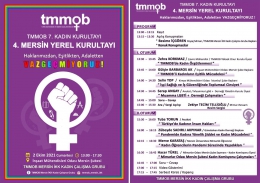 TMMOB 4. Mersin Yerel Kadın Kurultayı