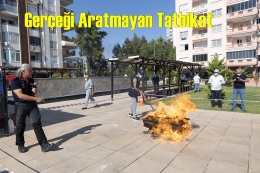 Mersin Büyükşehir'den Emekli Evi Üyelerine Gerçeği Aratmayan Tatbikat