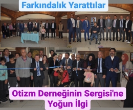 Tarsus'ta Otizmli Çocukların Sergisine Yoğun İlgi