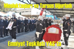Kalp Krizinden ölen Polis memuru Çavdar için Emniyet Müdürlüğü'nde Tören
