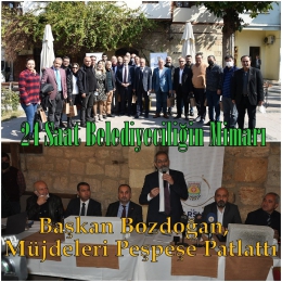 Başkan Bozdoğan, Projelerini Peşpeşe Açıkladı