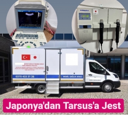 Japonya'dan Tarsus'a Sağlık Tarama Aracı Hibe Edildi
