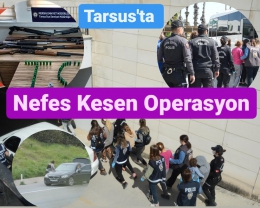 Tarsus Polisinden Otoban Çetesine Büyük Darbe: 25 Kişi Tutuklandı