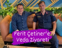 Binbaşı Marım, İş insanı Ferit Çetiner'e Veda Ziyareti Yaptı