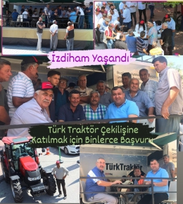 Türk Traktörün Çekilişi İçin Tarsus’ta Başvuru İzdihamı Yaşandı