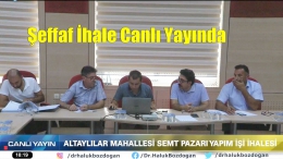 Tarsus Belediyesi Semt Pazarı İhalesini Canlı Yayınladı