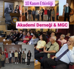 Akademi Derneği ve Mersin Gazeteciler Cemiyeti’nden “10 Kasım” Etkinliği